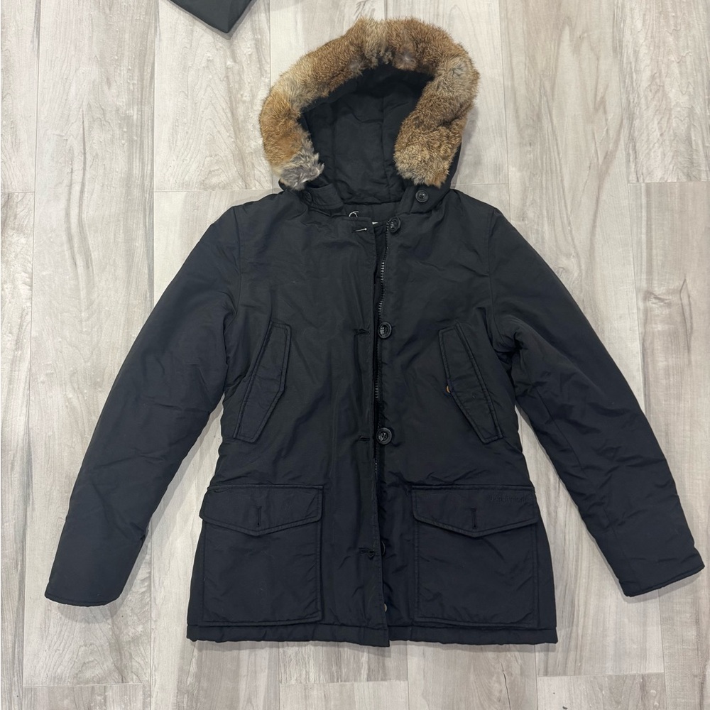Bench Black Ski Jacket with Faux Fur Trim